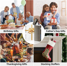 Electric Lighter USB Rechargeable Plasma Lighters Cool Pocket Lighter Men | Windproof Dual Arc. Battery Indicator. Christmas Stocking Stuffers. Birthday Gifts for Men Father Husband (Gunmetal Gray)
