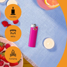 BIC Maxi Pocket Lighters. Dependable. Long-Lasting. 10-Pack. Assorted | Colors May Vary. Tested and Safe. Child-Resistant Design. Variety of Designs. Lasts Up to 3.000 Lights